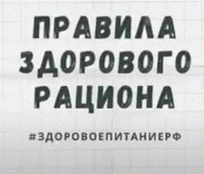 Правила здорового рациона